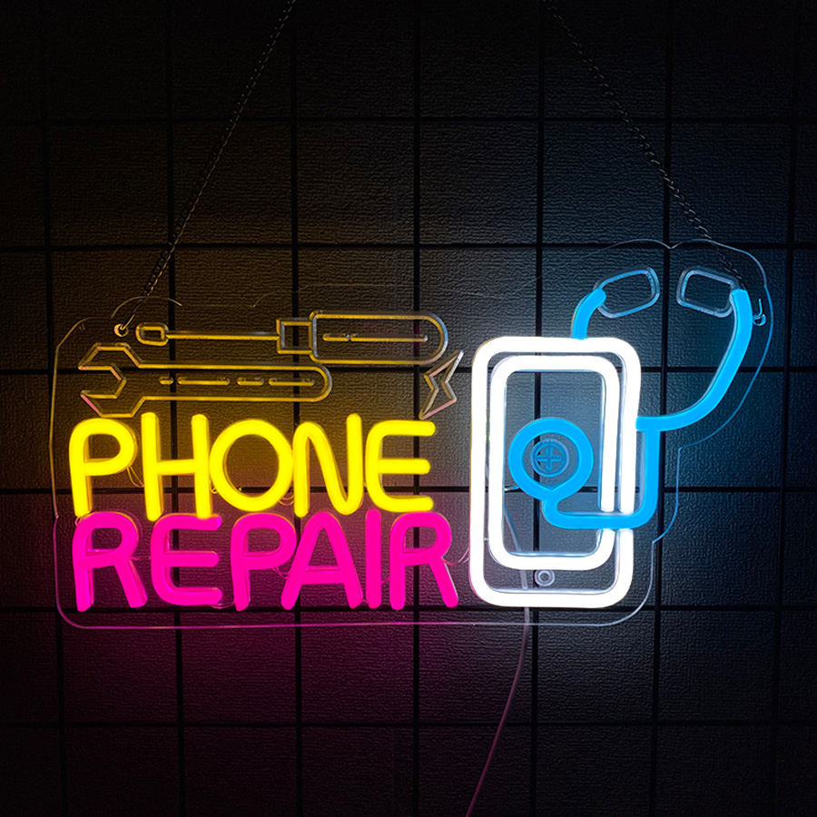 Electronics Repair Shop - Неоновая вывеска для ремонта телефонов, светодиодные