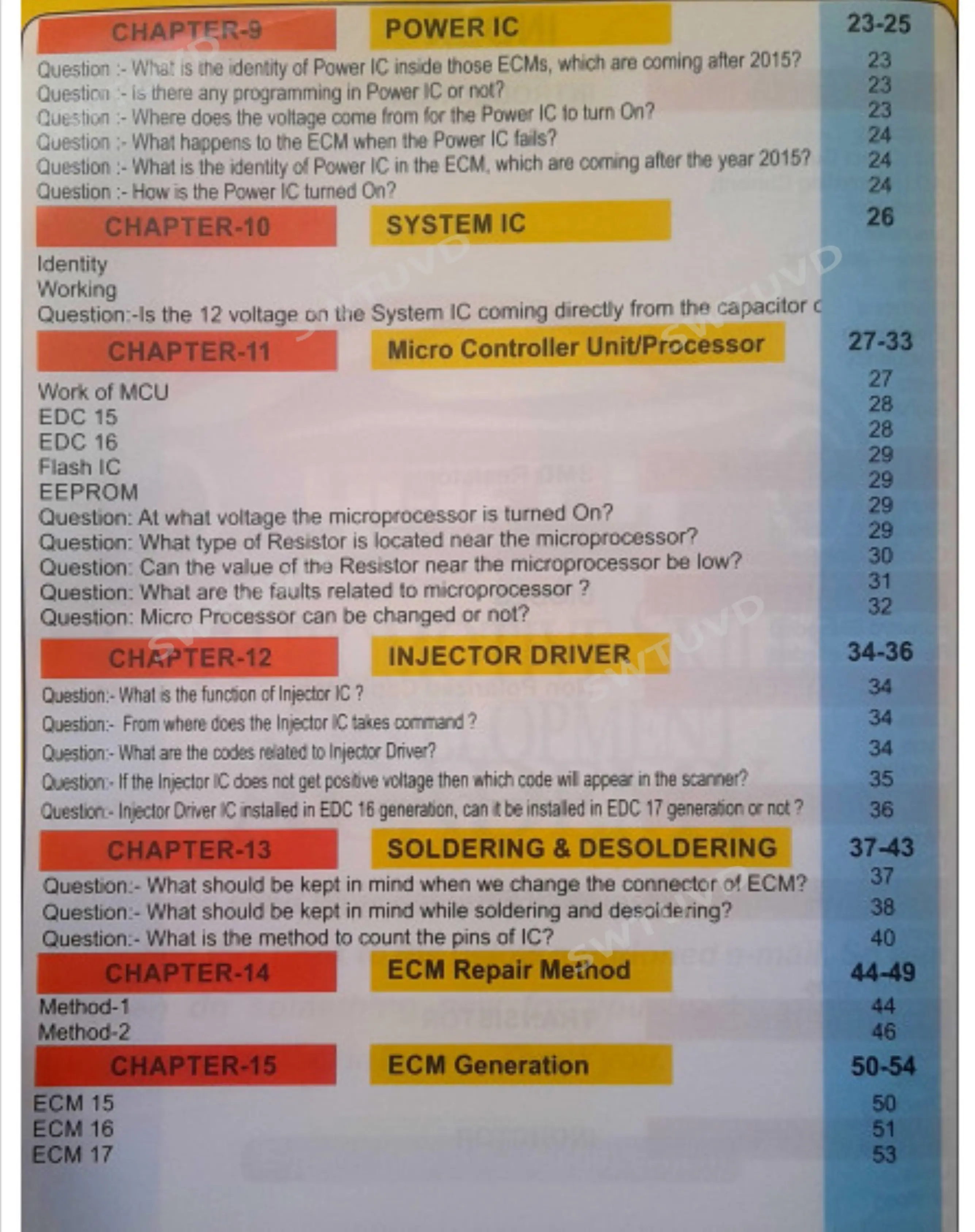 Для программирования ЭБУ ECM/E – обзор и цена Electronics Repair Book
