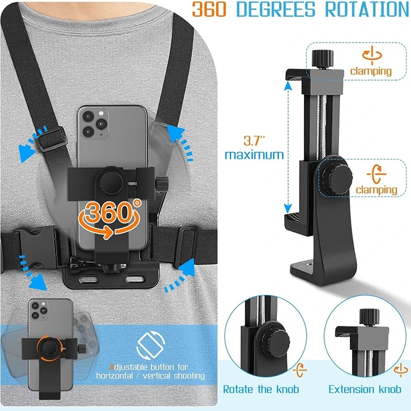 Нагрудный ремень-крепление для – обзор и цена Gopro Action Camera Hero 12 Black